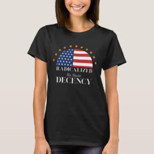 Radikalisiert durch Basic Decallé USA Flag T-Shirt