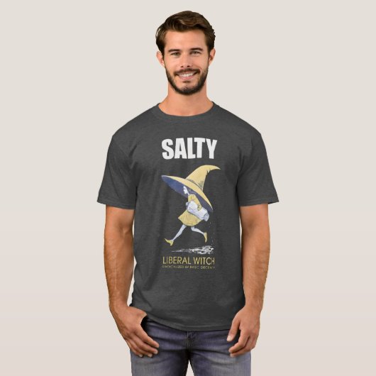 Radikalisiert durch einfache Anständigkeit Salty H T-Shirt (Vorne ganz)