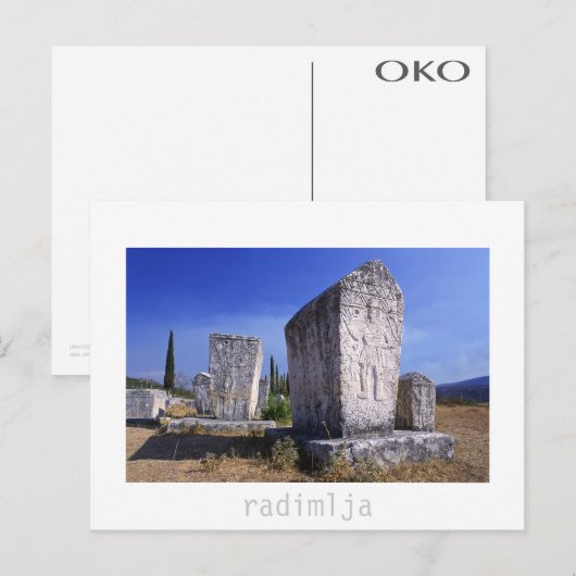 Radimlja Postkarte (Vorne/Hinten)