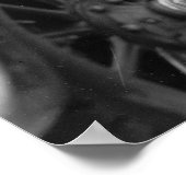 Radio ausgerüstetes antikes Auto, 1920er Poster (Ecke)