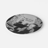 Radio Boy Graduation Party Pappteller (Schrägansicht)