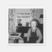 Radio Boy Graduation Party Serviette (Vorderseite)