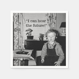 Radio Boy Graduation Party Serviette