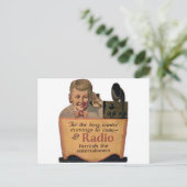 Radio Boy Postkarte (Stehend Vorderseite)