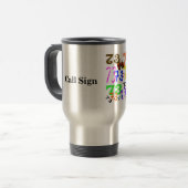 Radio-Code-Tasse des Schinken-73 Reisebecher (Vorderseite Links)
