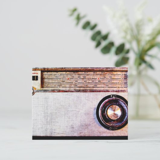 Radio der 70er postkarte (Stehend Vorderseite)