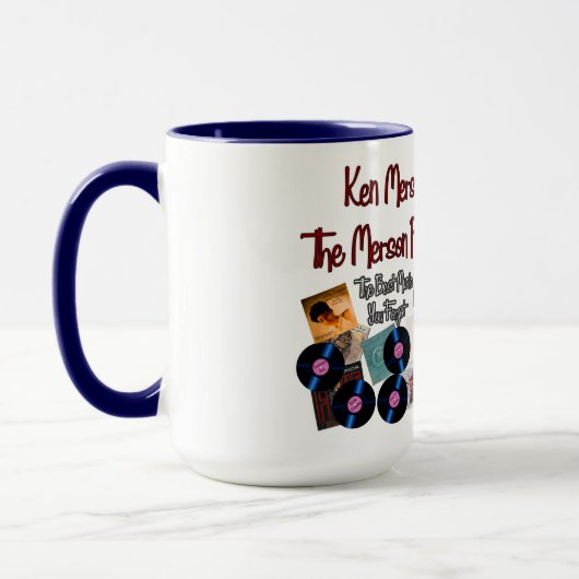 Radio disc-jockey Ken “The Merson Person” mug. Mug Tasse (Links)