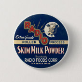 Radio Extra Grade Roller Process Skim Milk Pulver. Button (Vorderseite)