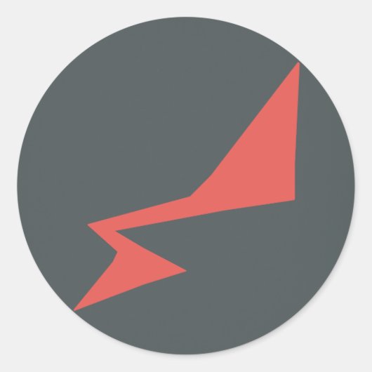 RADíO FLoMM BIG BOLT Runder Aufkleber (Vorderseite)