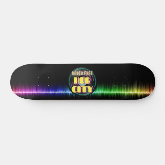 Radio Free Hub City Skateboard (Horizontal)