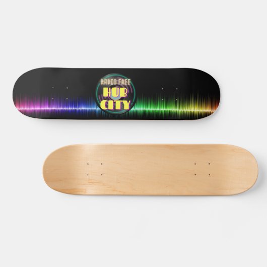 Radio Free Hub City Skateboard (Horizontal)