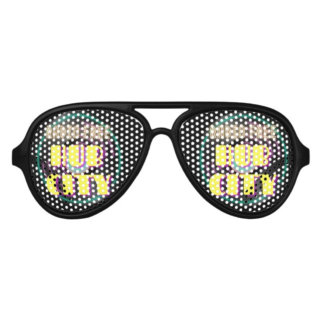 Radio Free Hub City Sonnenbrille (Vorderseite)