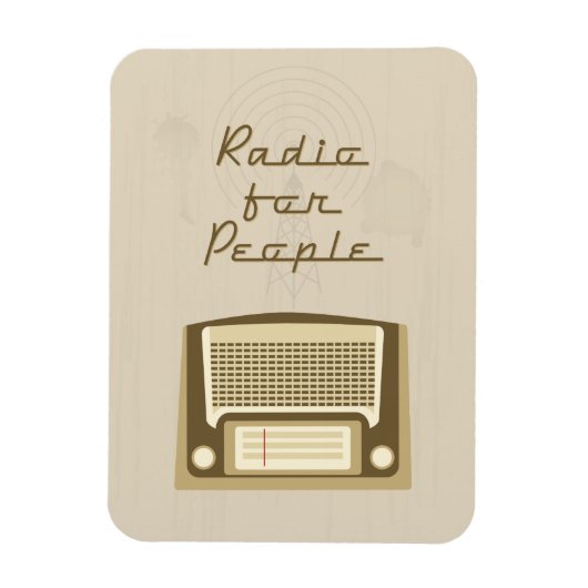 Radio für Menschen Magnet (Vertikal)