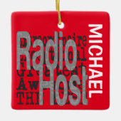 Radio Host Extraordinaire CUSTOM Keramik Ornament (Vorderseite)