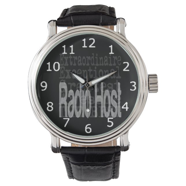 Radio Host Extraordinator Armbanduhr (Vorderseite)