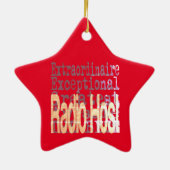 Radio Host Extraordinator Keramik Ornament (Hinten)