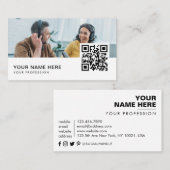 Radio Host QR Code Business Car Visitenkarte (Vorne/Hinten)