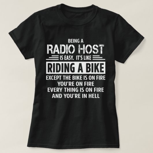 Radio-Host T-Shirt (Design vorne)