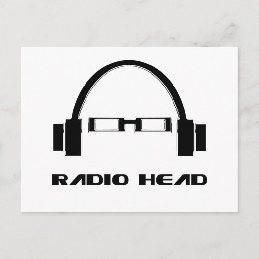 Radio Kopf Postkarte (Vorderseite)