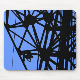 Radio Mast - Baby Blue Mousepad