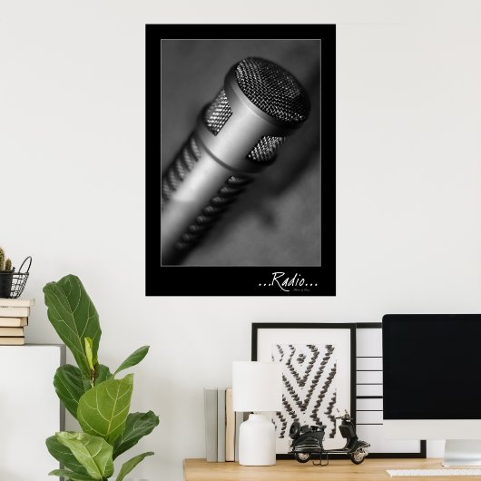 RADIO: Mikrofon Poster (Heimbüro)