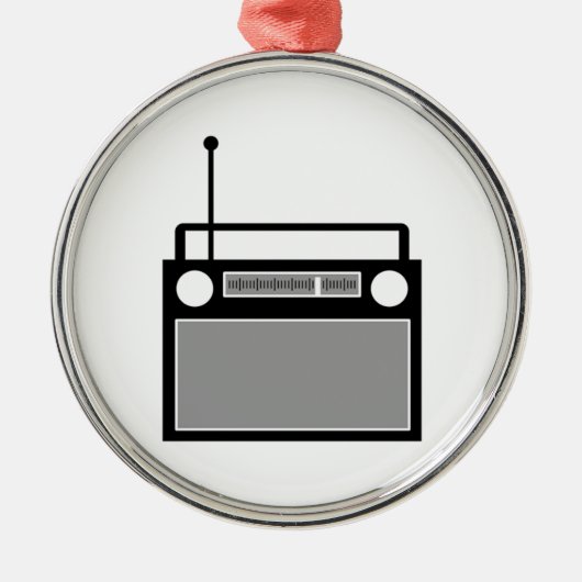 Radio Ornament Aus Metall (Vorne)