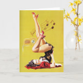 Radio Play Button up Karte (Gelbe Blume)