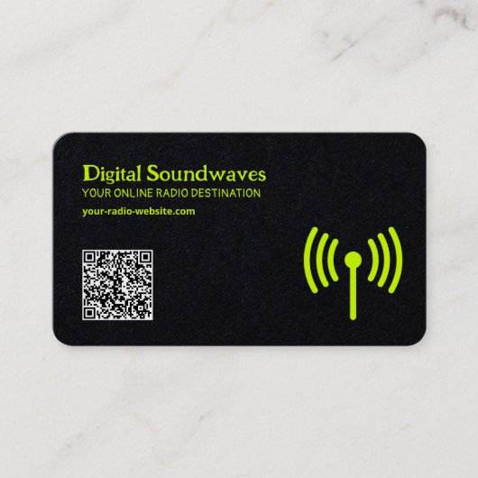 Radio Premium Visitenkarte (Vorderseite)