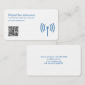 Radio QR Code Visitenkarte (Vorne/Hinten)