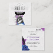 Radio / Radio Host / Podcast / Sänger Quadratische Visitenkarte (Vorne/Hinten)