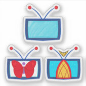 Radio(Static)Moth Aufkleber (Vorderseite)