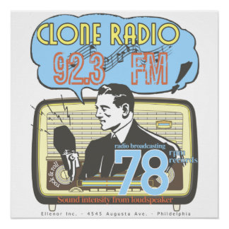 Radio Station Ad Poster
