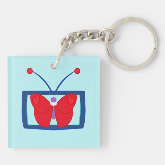 (Radio [statisch] Moth) Schlüsselanhänger (Rückseite)