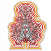 Radio Tower Graphic Ripples Aufkleber (Vorderseite)