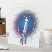 Radio Tower Graphic Sockelschild (In Situ)
