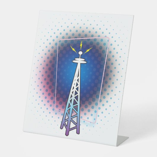 Radio Tower Graphic Sockelschild (Vorderseite)