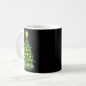Radioactive Christmas Tree Graphic Nuclear Warning Kaffeetasse (Vorderseite Links)