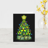 Radioactive Christmas Tree Graphic Nuclear Warning Karte (Gelbe Blume)