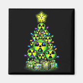 Radioactive Christmas Tree Graphic Nuclear Warning Magnet (Vorne)