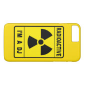 Radioactive DJ Case-Mate iPhone Hülle (Rückseite (Horizontal))