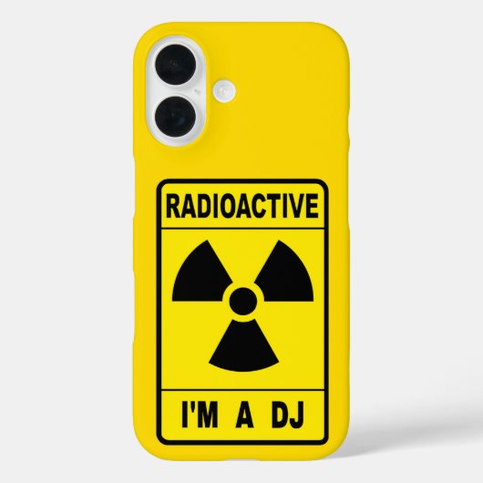 Radioactive DJ Case-Mate iPhone Hülle (Rückseite)
