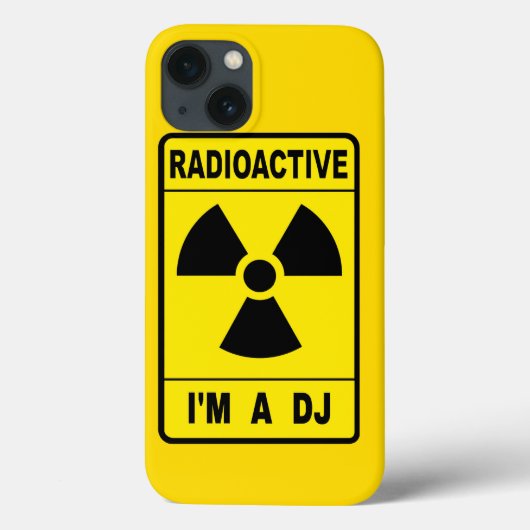 Radioactive DJ Case-Mate iPhone Hülle (Rückseite)
