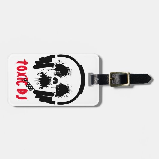 Radioactive DJ doppelseitig Gepäckanhänger (Vorderseite horizontal)