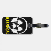 Radioactive DJ doppelseitig Gepäckanhänger (Rückseite horizontal)