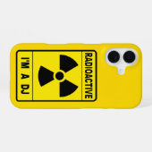 Radioactive DJ iPhone 16 Hülle (Rückseite (Horizontal))