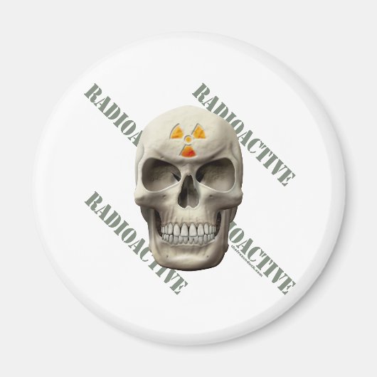 Radioactive Evil Skull Magnet (Vorne)