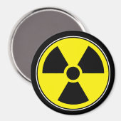 Radioactive Funny Magnet Spaß (Vorderseite/Rückseite)