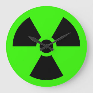 Radioactive Große Wanduhr