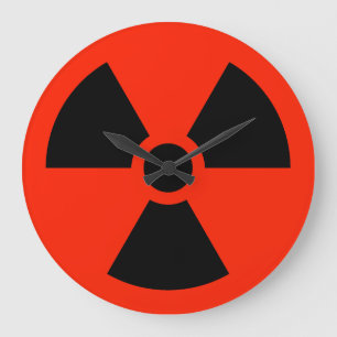 Radioactive Große Wanduhr