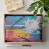 Radioactive Neon Spider Graffiti Decoupage Paper Seidenpapier (Geschenk)